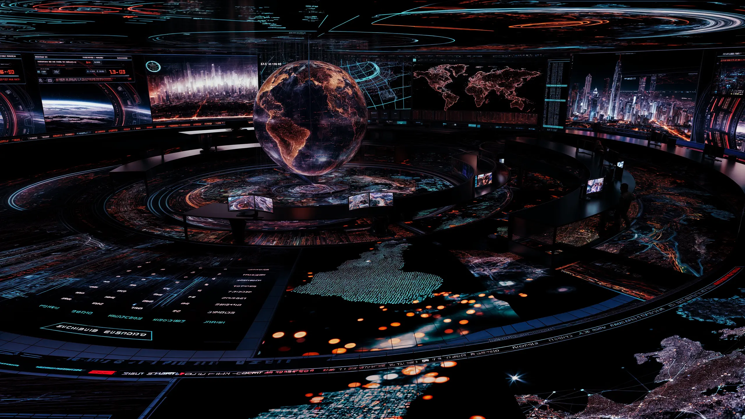 Smart AI-powered command center, Artificial intelligence command hub
